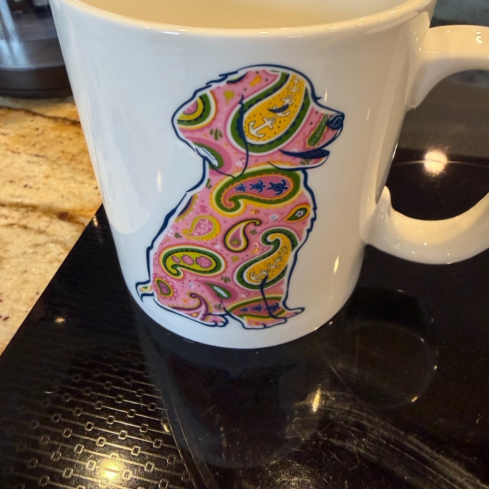 Simply Southern White Mug with Paisley Dog Design